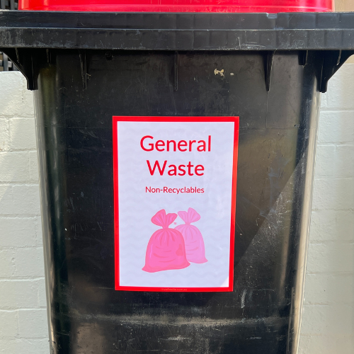 Premium Bin Label (Single) - General Waste