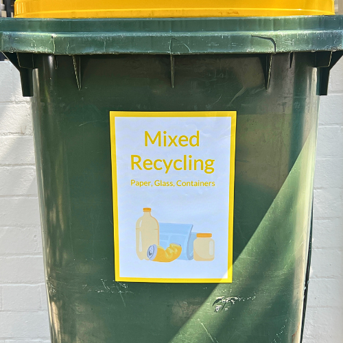 Premium Bin Label (Single) - Mixed Recycling