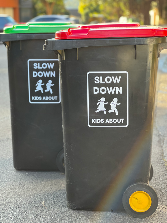 Slow Down Kids About - Vinyl Sticker